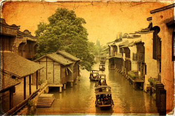 Ancient water town of Wuzhen, China 