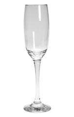 Close-up of an empty champagne flute