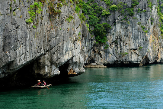Ha Long Bay - Vietnam - small fishing boat