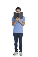 Man reading a book