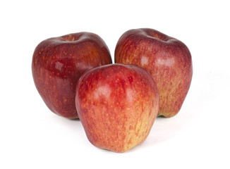 Close-up of three apples