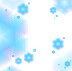 Abstract Christmas background with snowflakes