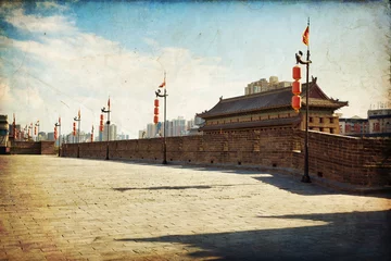 Rolgordijnen Xian - ancient city wall  © lapas77