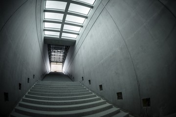 Light through window at corridor