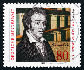 Postage stamp Germany 1988 Leopold Gmelin, Chemist