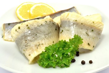 pickled herring in oil © robert6666