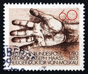 Postage stamp Germany 1980 Helping Hand
