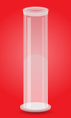 glass test tube vector illustration