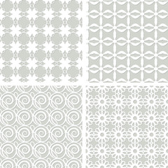 4 seamless lacy patterns