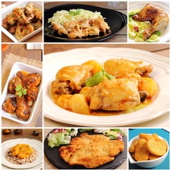 Collage of chicken recipes