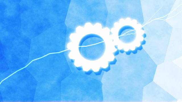 Conceptual image on cloud computing theme.