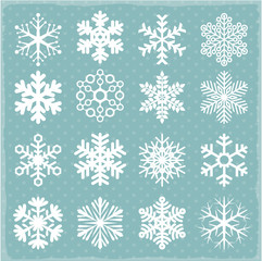 Obraz na płótnie Canvas Vector snowflakes.