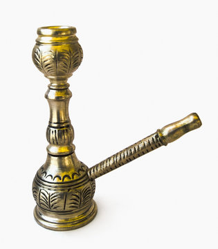 Close-up of an antique hookah