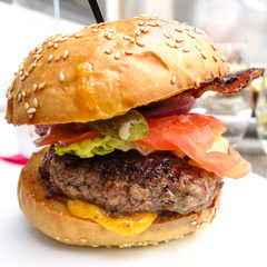 American cheese burger