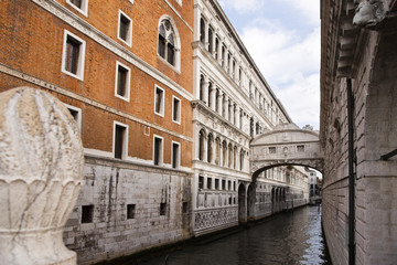 Fototapeta na wymiar Buildings along a canal, Venice, Veneto, Italy