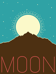 Vector Minimal Design - Moon