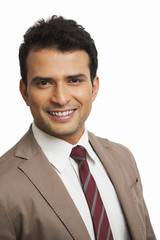 Portrait of a businessman smiling