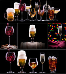 different images of alcohol