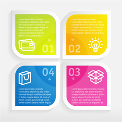 Modern Design template for infographics or website. Vector