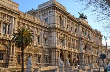 Fototapeta na wymiar Pałac Sprawiedliwości w Rzym, Włochy