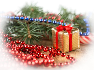 Beautiful christmas decoration close-up