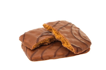 chocolate cake isolated