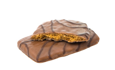 chocolate cake isolated