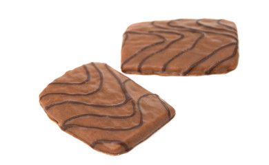 chocolate cake isolated