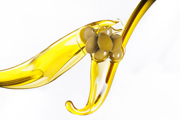 olive oil olives falling on
