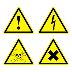 Set of Warning Sign