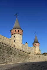 Fototapeta na wymiar fortress in Kamianets-Podilskyi Ukraine
