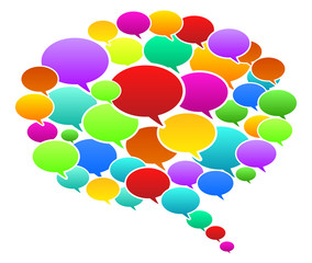 Colored Speech Bubbles