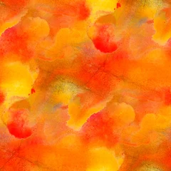  oranje gele macro aquarel naadloze textuur en verfvlekken © maxximmm
