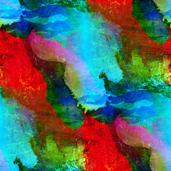 watercolors seamless painting green blue red background