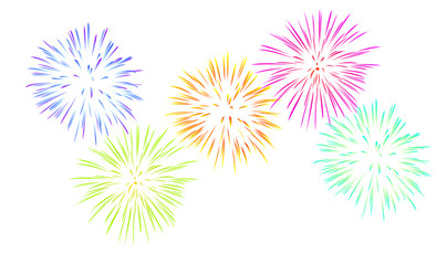 fireworks white background [V] [kw-en]