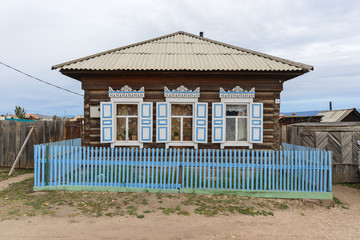 Traditional Russian Wooden House