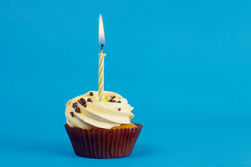 Cupcake with candle c