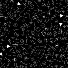 schematic symbols in electrical engineering pattern eps10