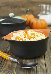 Millet porridge with pumpkin