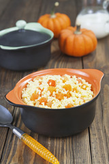 Millet porridge with pumpkin