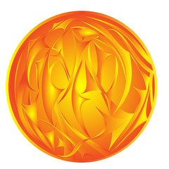 Golden abstract sphere