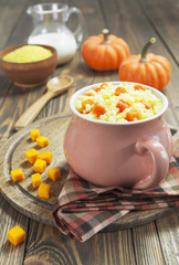 Millet porridge with pumpkin