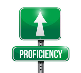 proficiency road sign illustration design