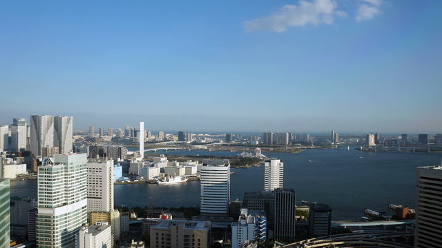 2020年東京オリンピックが開かれる湾岸エリアを望む（2013年11月）