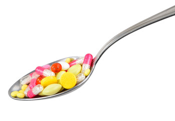 Spoon with pills
