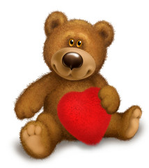 Bear with heart