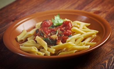  penne rigata with marinara sauce