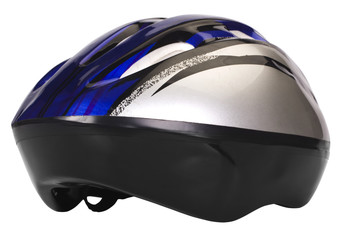 Close-up of a cycling helmet