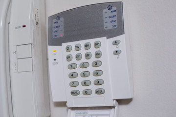 White wall mounted entry phone system