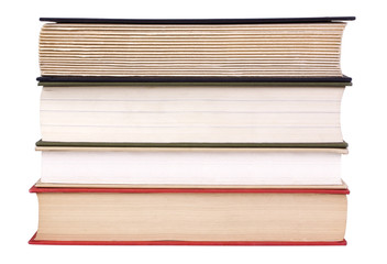 Close-up of a stack of books
